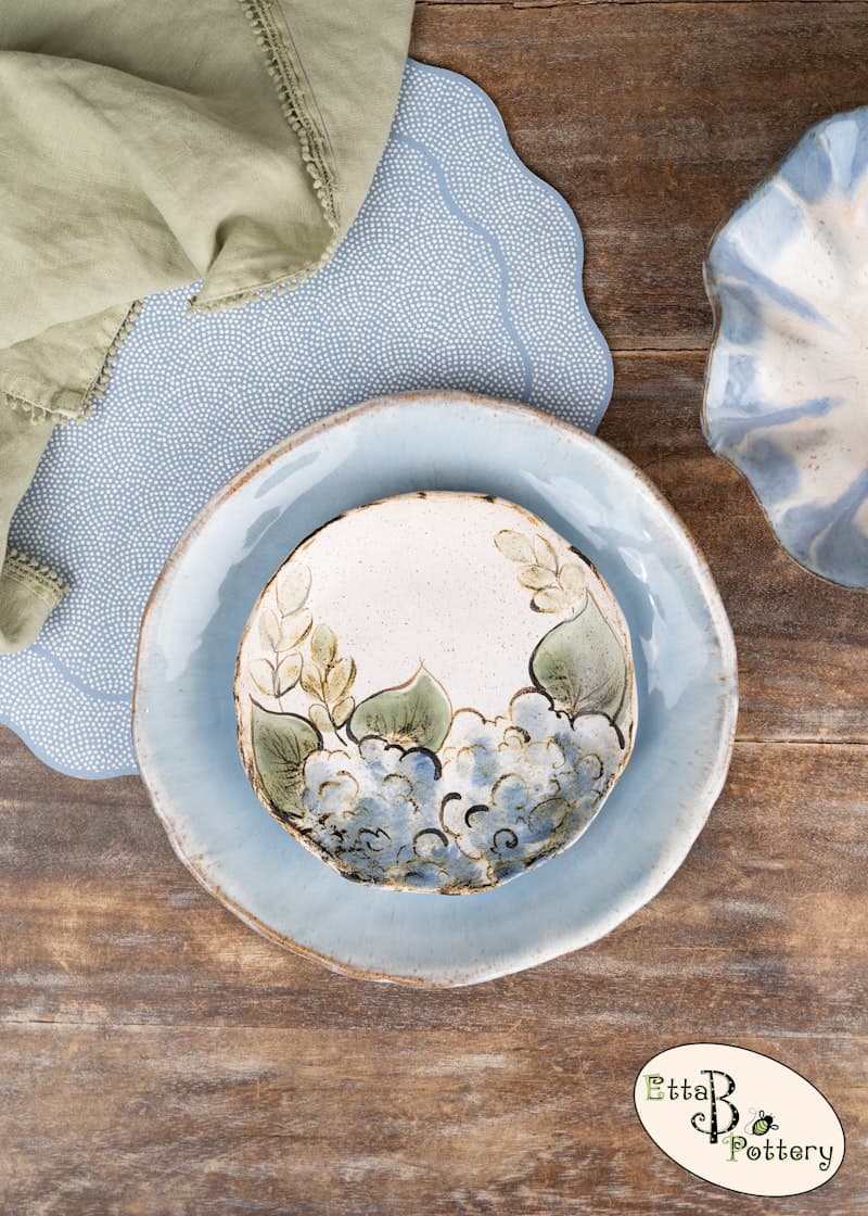 Hydrangea Salad Plate