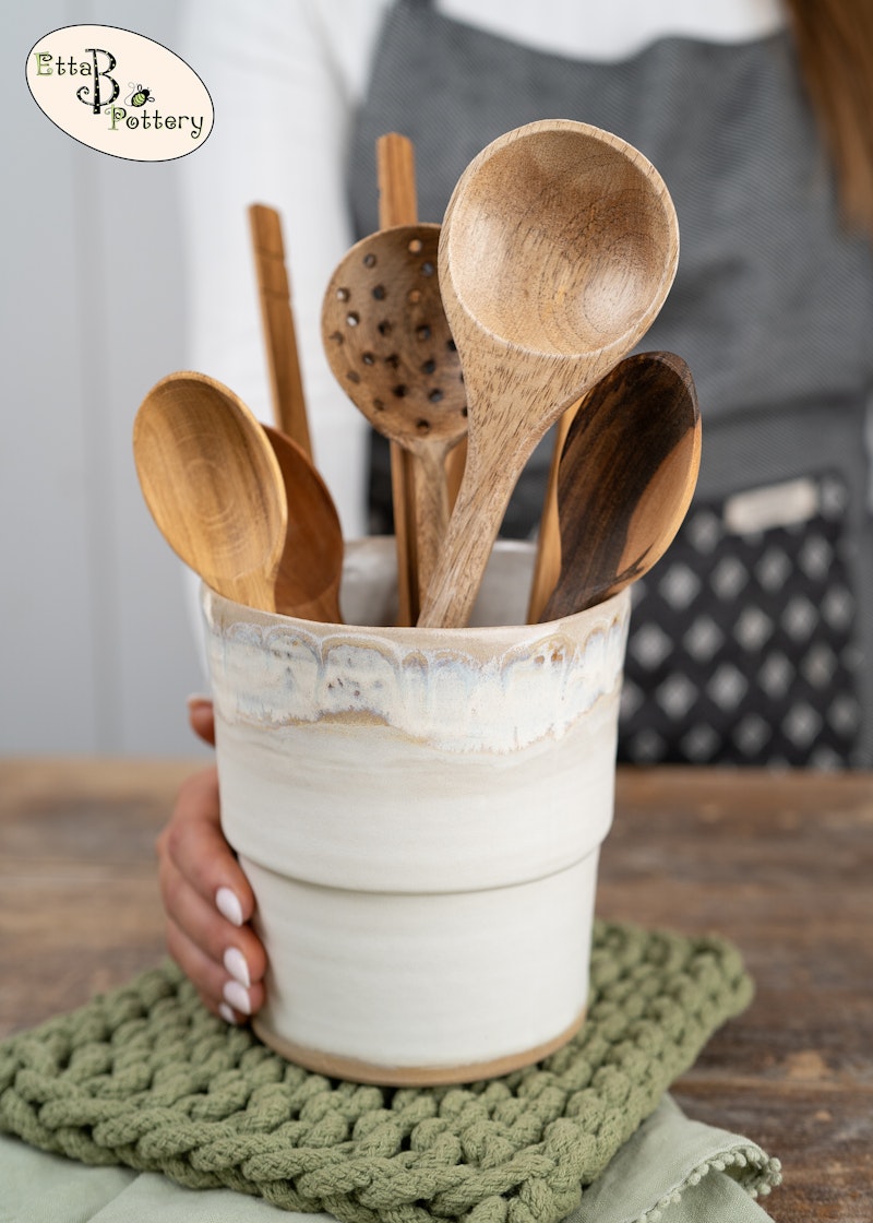 Farmhouse utensil crock